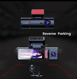  Dash Cam 3 in 1 Dashcam With GPS Resolution Front,Back and Inside