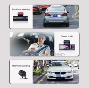  Dash Cam 3 in 1 Dashcam With GPS Resolution Front,Back and Inside