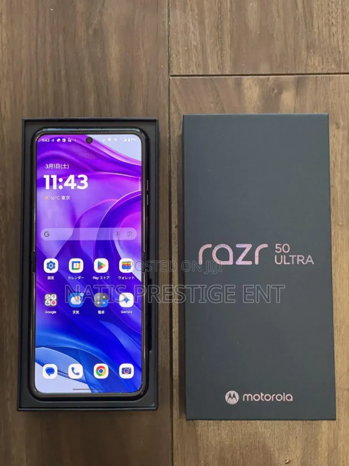 New Motorola Razr 50 Ultra 256 GB Black