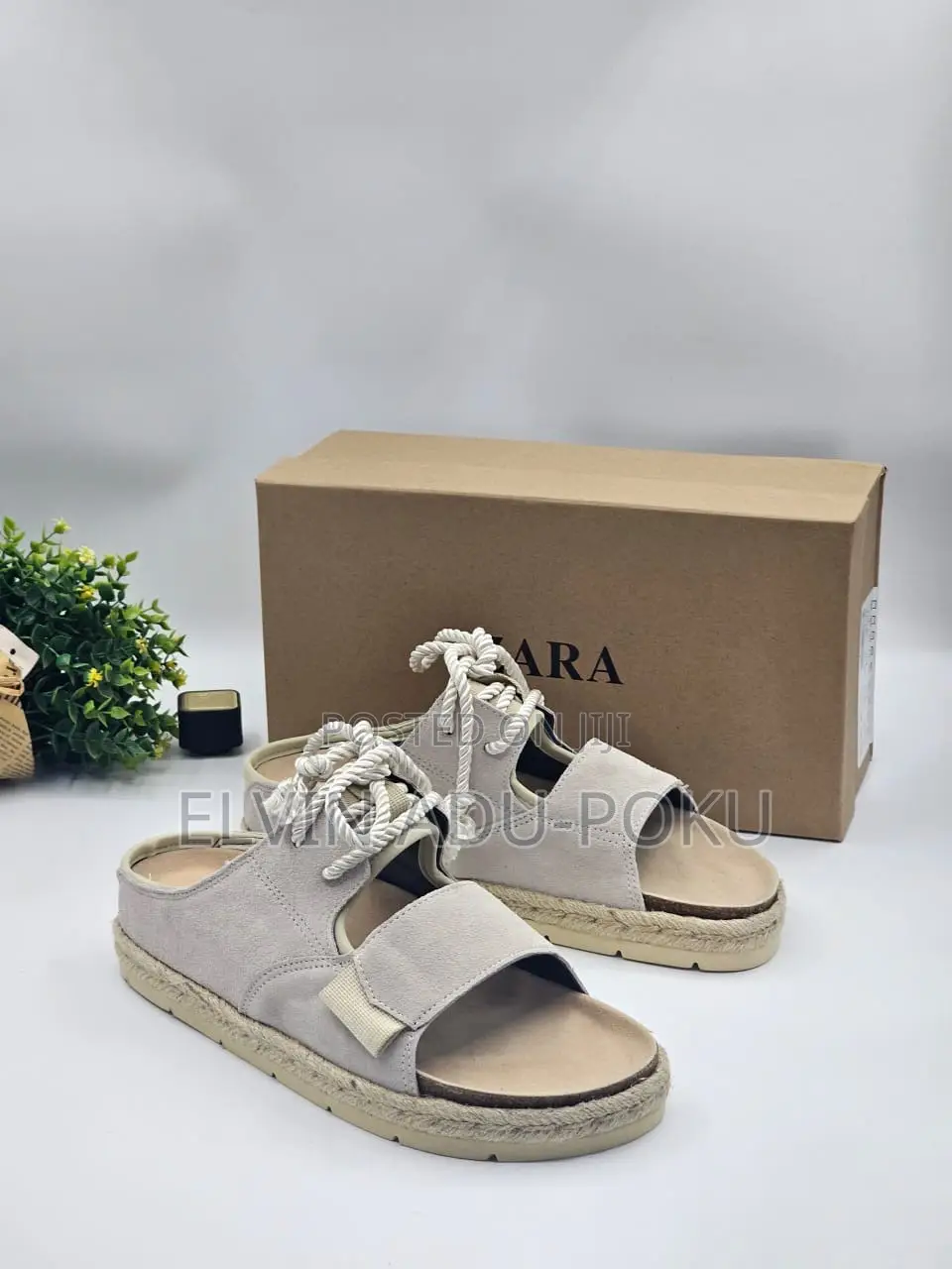 Zara Lace Up Slippers In Different Colors , Swipe >>>>>>