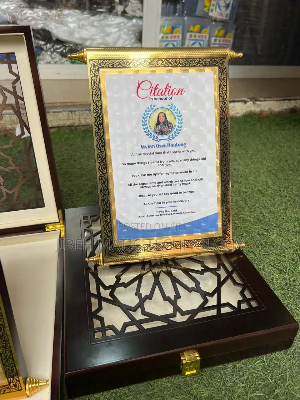Plaques for Citations