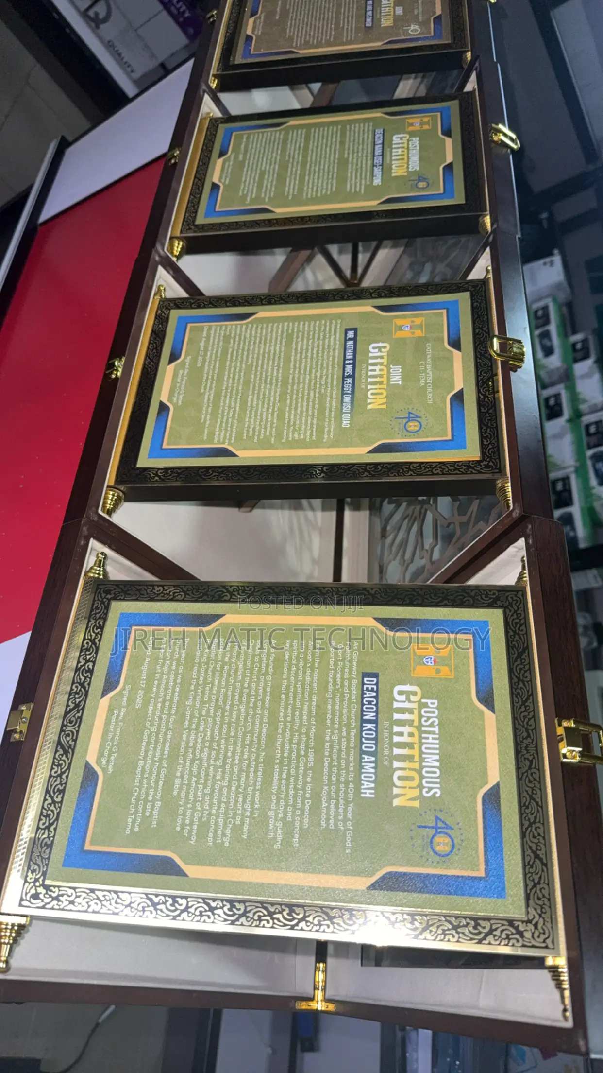 Plaques for Citations