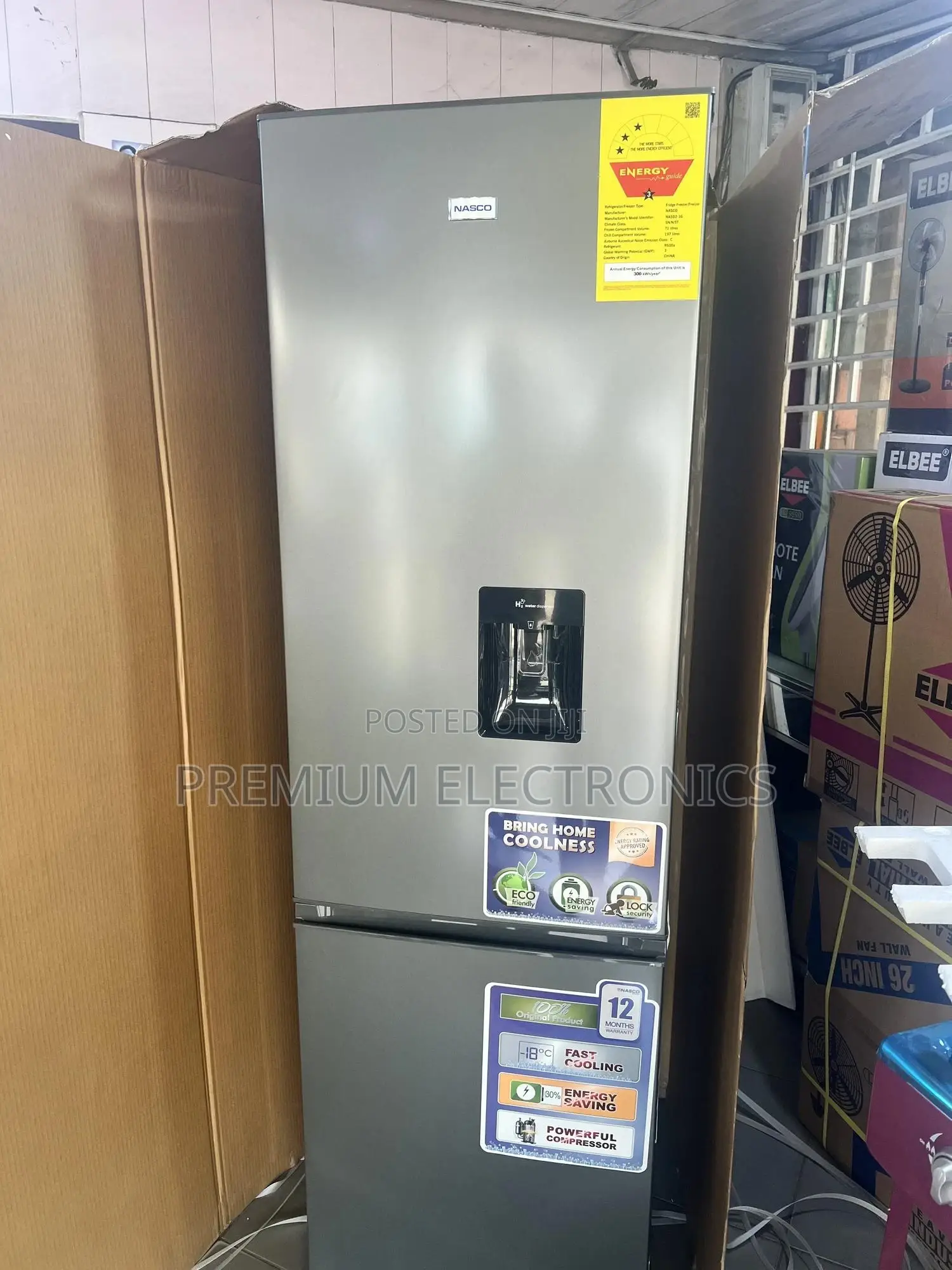 Nasco 268 Ltrs Bottom Mount Refrigerator-nasd2-36