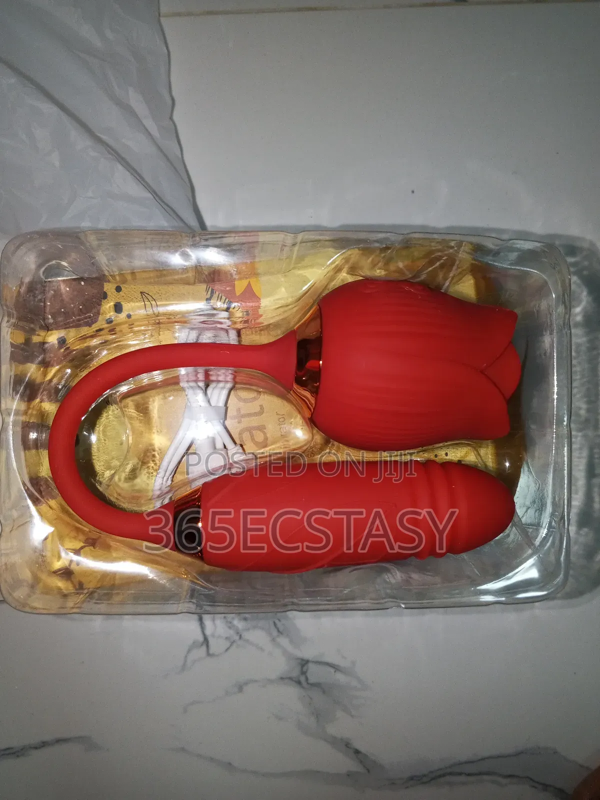 Rose 2in1 Vibrator Sucking and Swinging