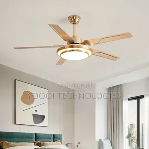 52" 5 Blade 3 Color Led Ceiling Fan Light
