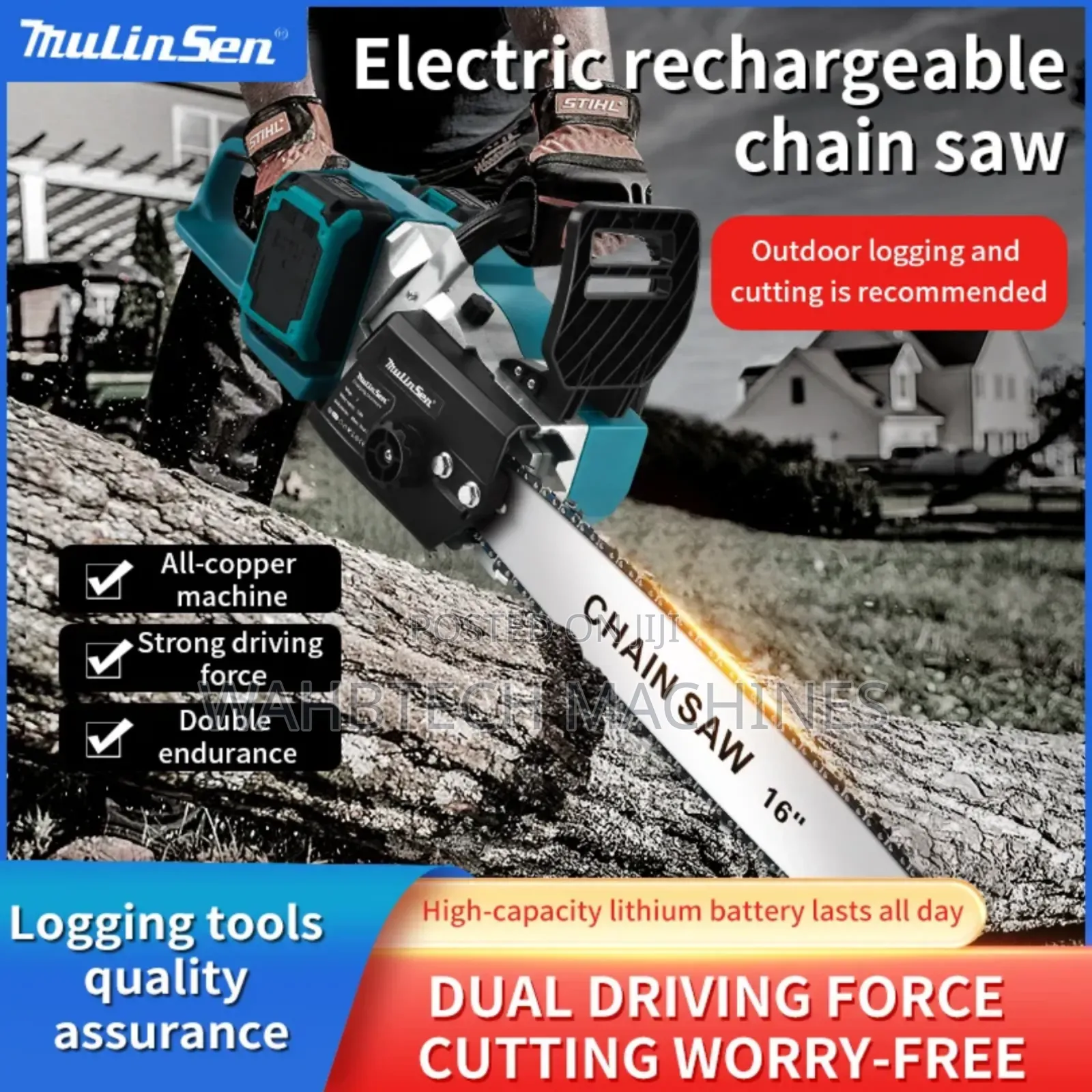 Chargeable Chainsaw 6" , 12"And 16" Available