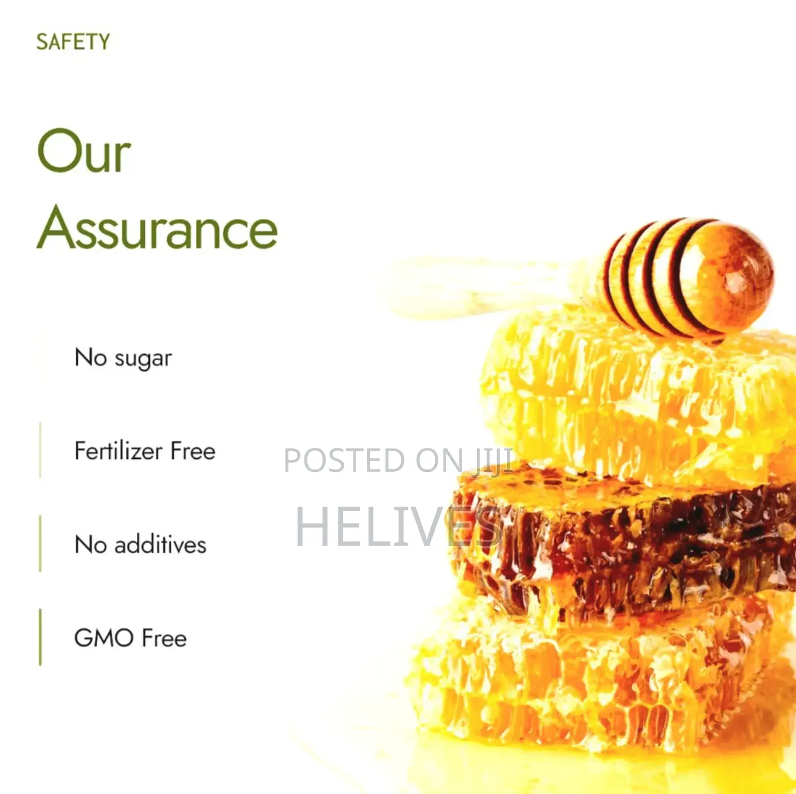 Helives Raw Honey 600ml |100% Organic Pure Natural | Fda Certified