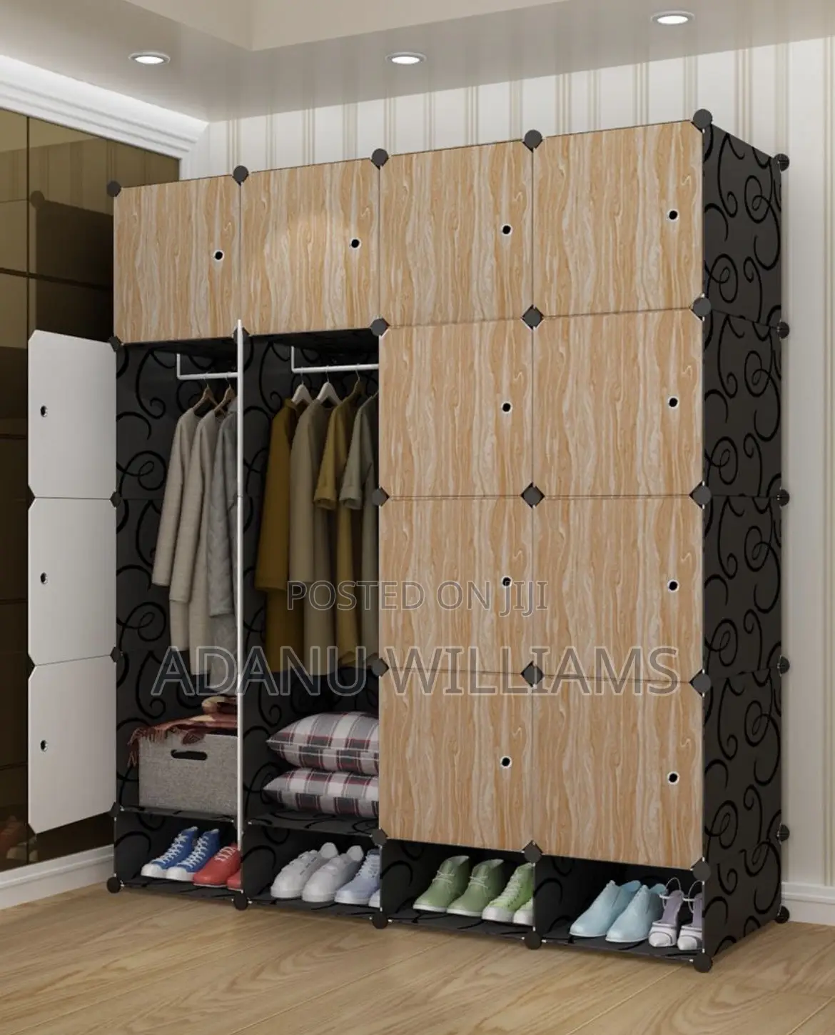 Reliable Trusted Spacious Closet Organizer System + Shoe Rack