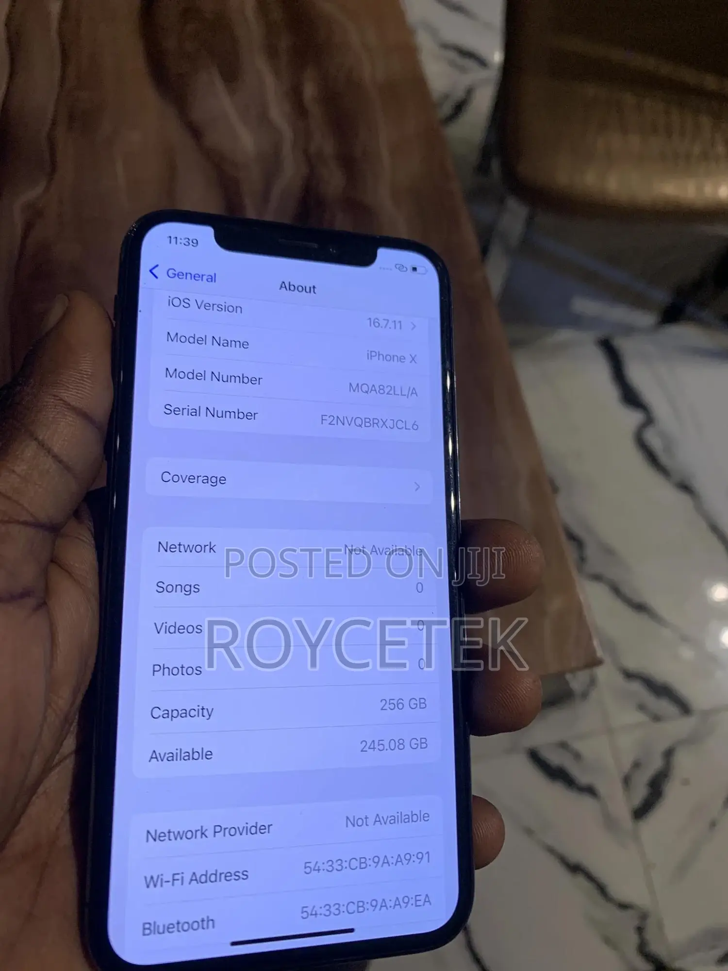 Apple iPhone X 256 GB Black