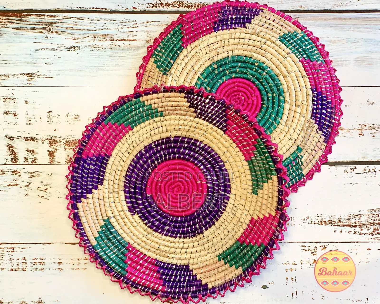 Placemat / Wall Decor / Fruit Basket (Straw Woven)
