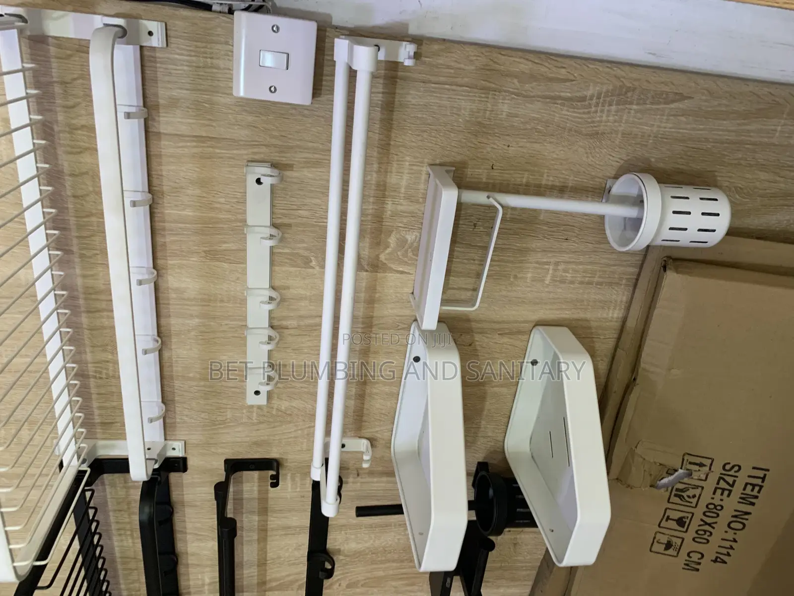 Family Bathroom Accessories(Complete)Black and White