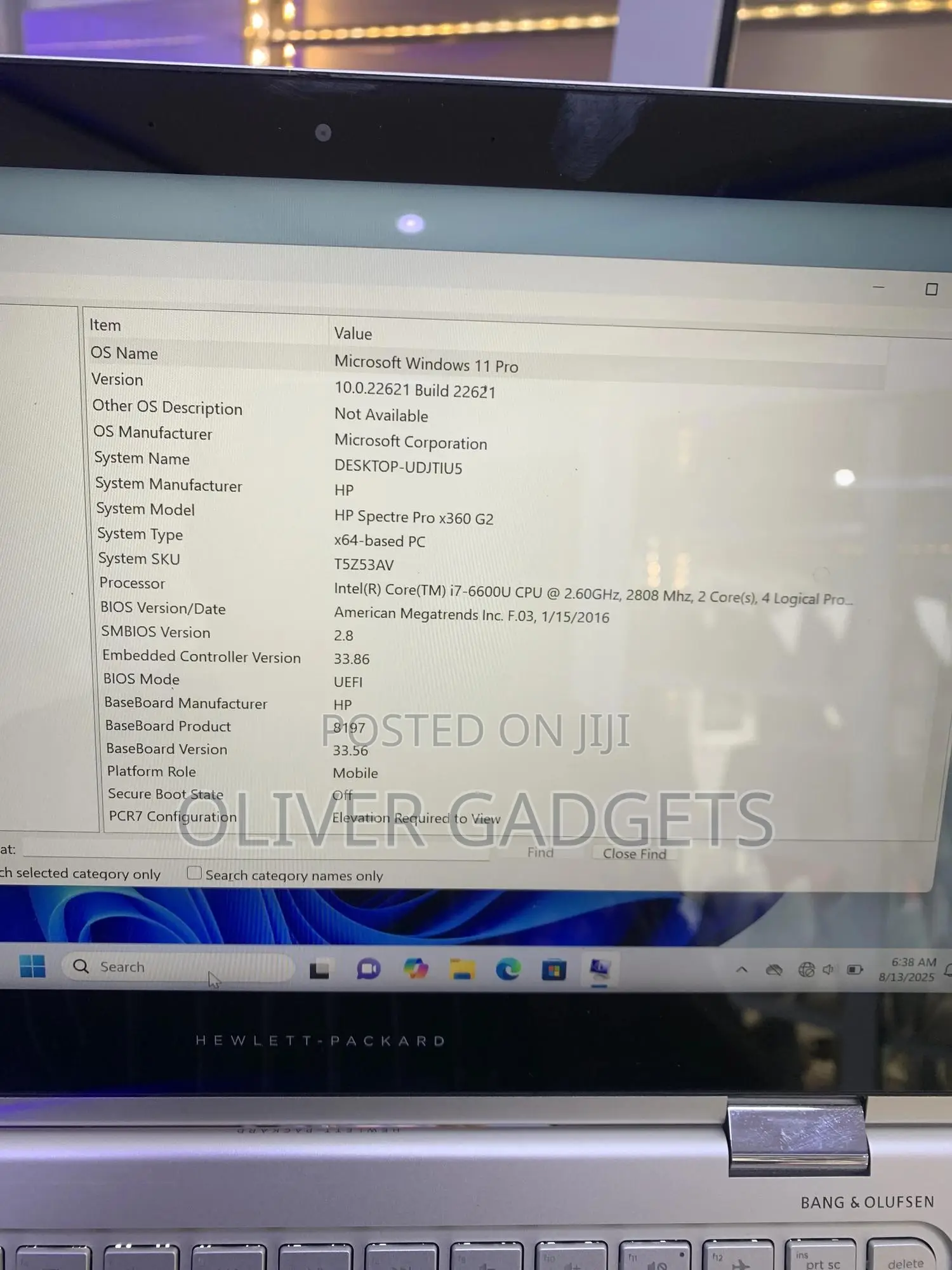 Laptop HP Spectra 13 16GB Intel Core I7 SSD 512GB