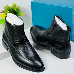 Steve Riots Leather Men Zip Boot