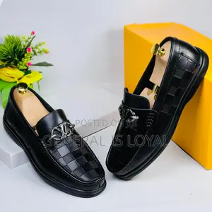 Louis Vuitton Leather Loafers Men’S Shoe