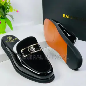Balenciaga Smooth Leather Sued Men Halfshoe