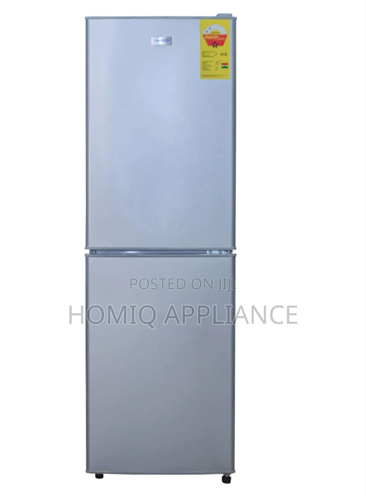 Nasco 158ltr Bottom Freezer Refrigerator With Adjustable Shelves in It