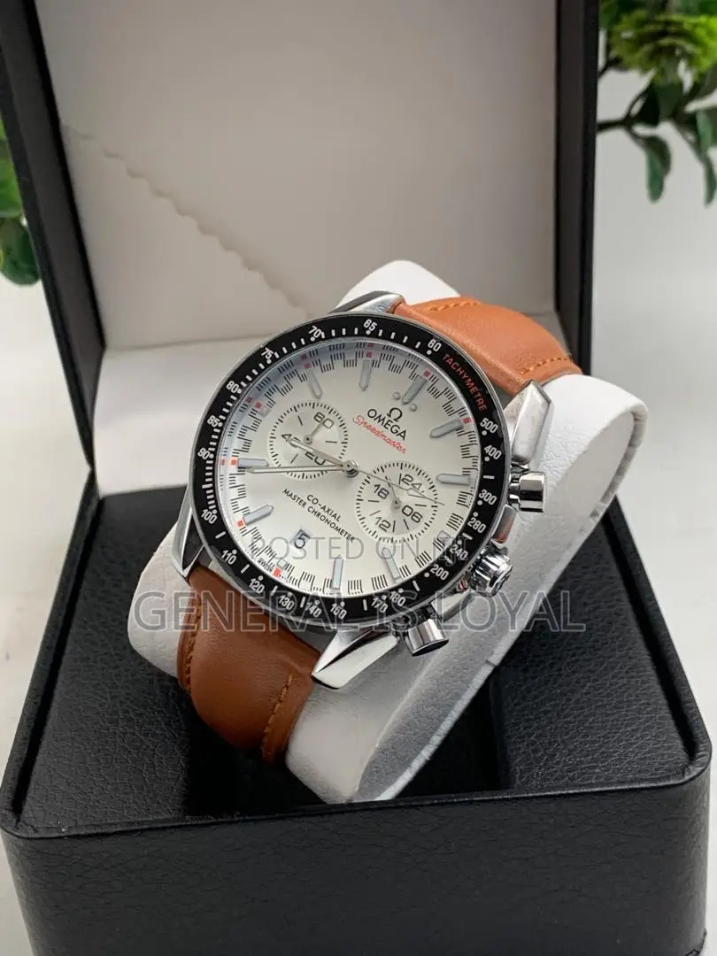 Omega Genuinely Leather Men Watch