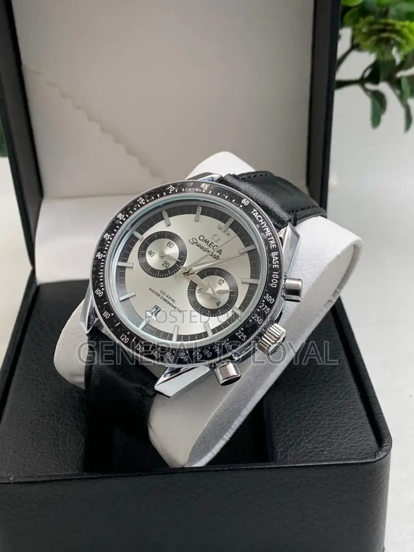 Omega Genuinely Leather Men Watch