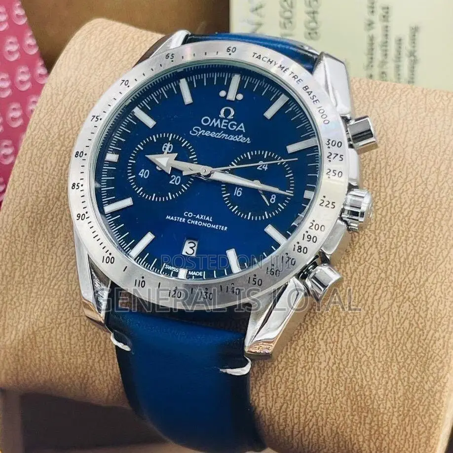 Omega Genuinely Leather Men Watch