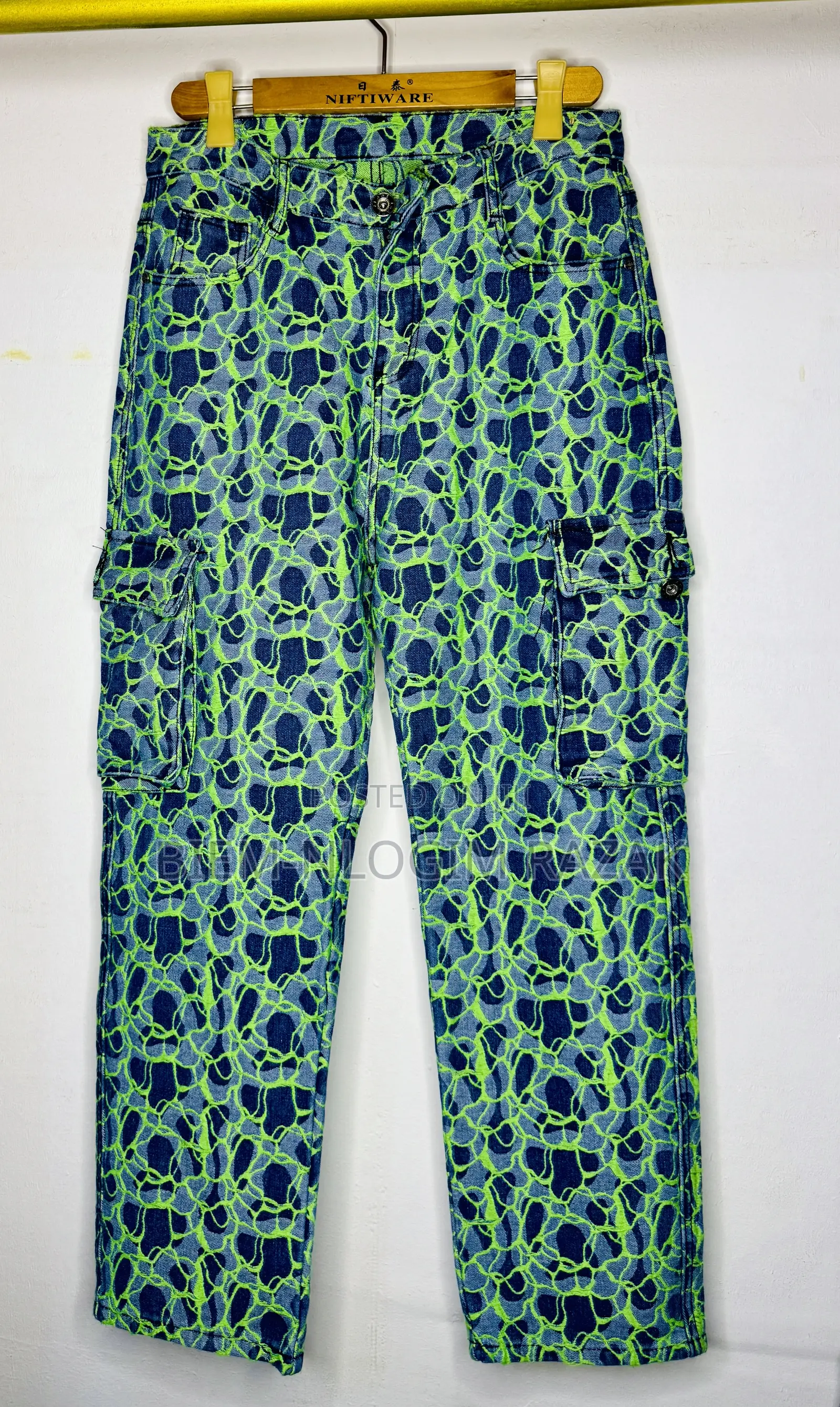 Original Gucci N Palm Angels Baggy Jeans Available in Stock