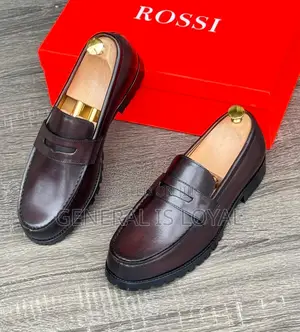 Rossi Coffee Men Leather High Sole Shoe