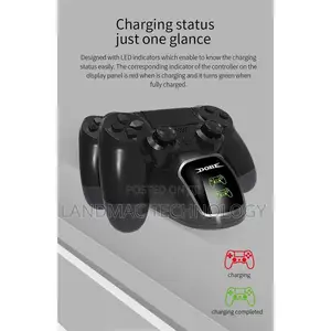 Dobe Tp4 889 Dual Charging Dock for Ps4 Wireless Controllers-Black