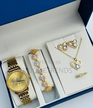 Ladies Watch and Jewelry Set With Ring