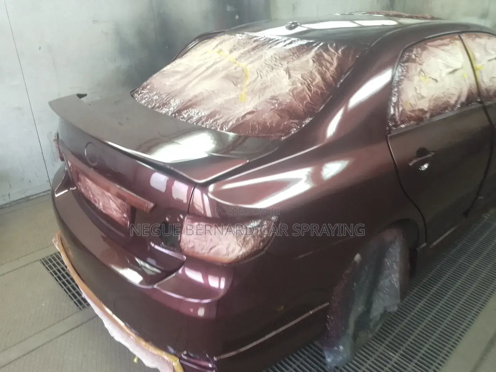 Mr. Bernard Oven Car Spraying With Original Paint Sikkens