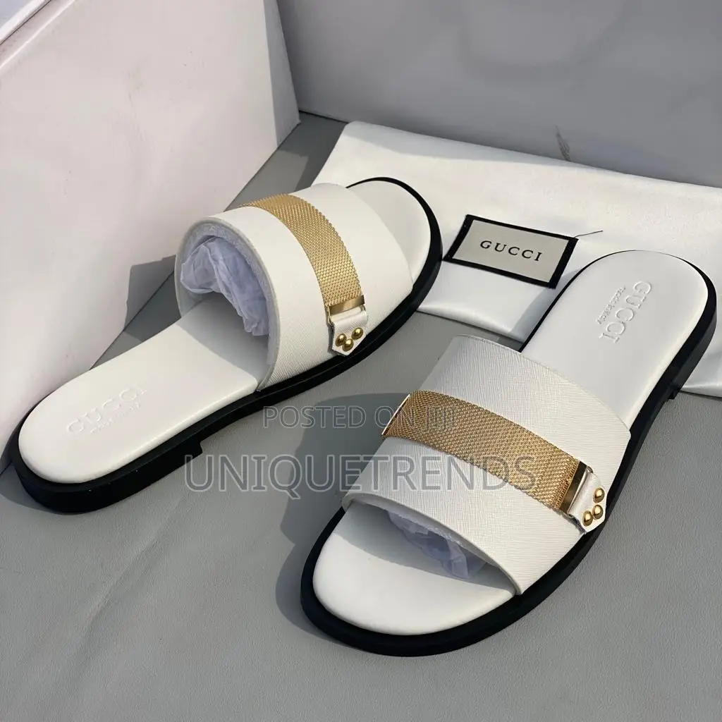 High Quality Gucci Leather Slippers
