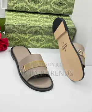 High Quality Gucci Leather Slippers