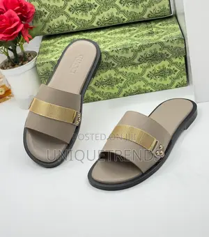 High Quality Gucci Leather Slippers