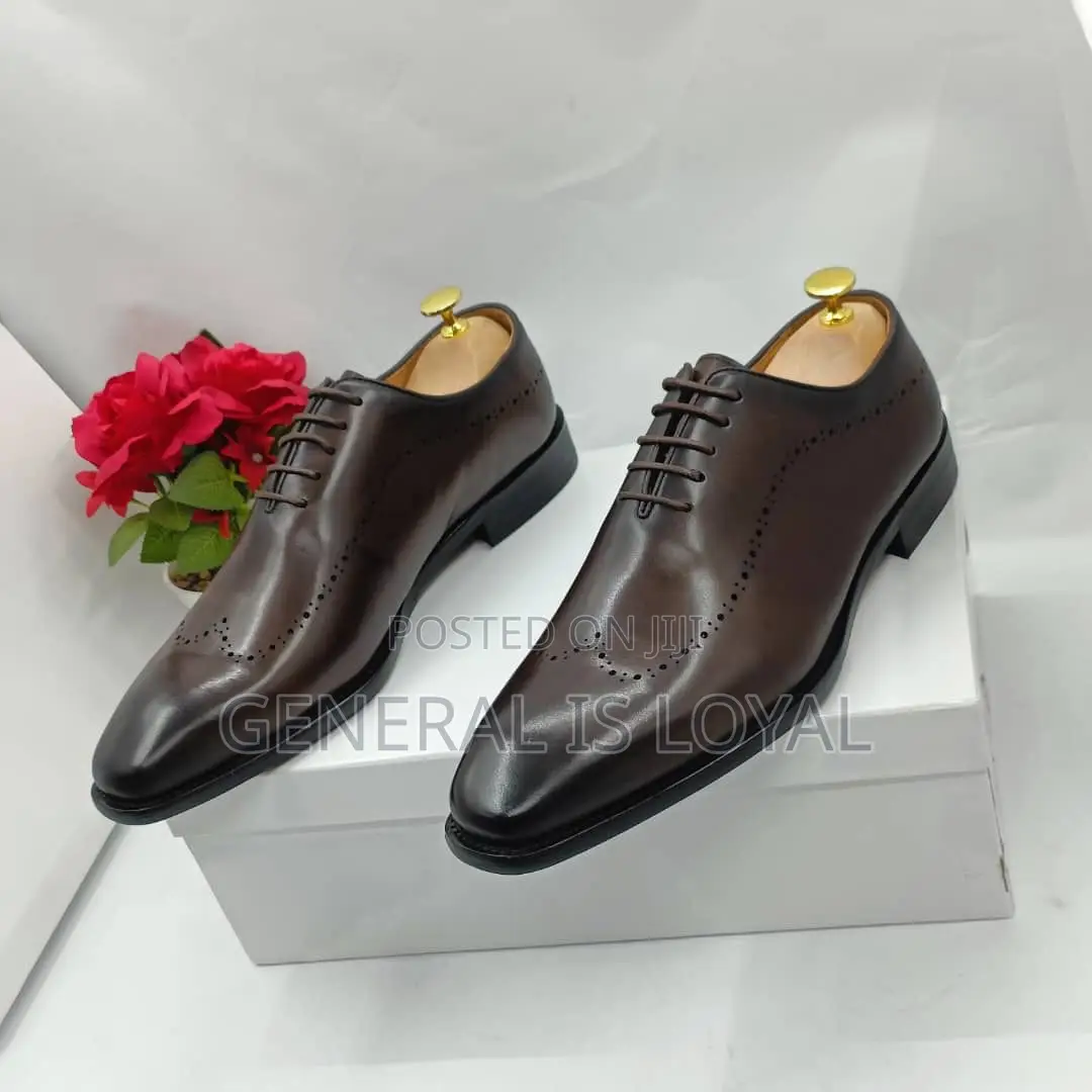 Berluti Coffee Leather Men Shoe