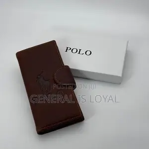 Leather Long Wallet Men