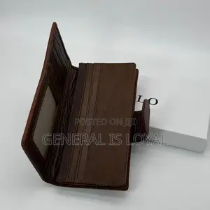 Leather Long Wallet Men