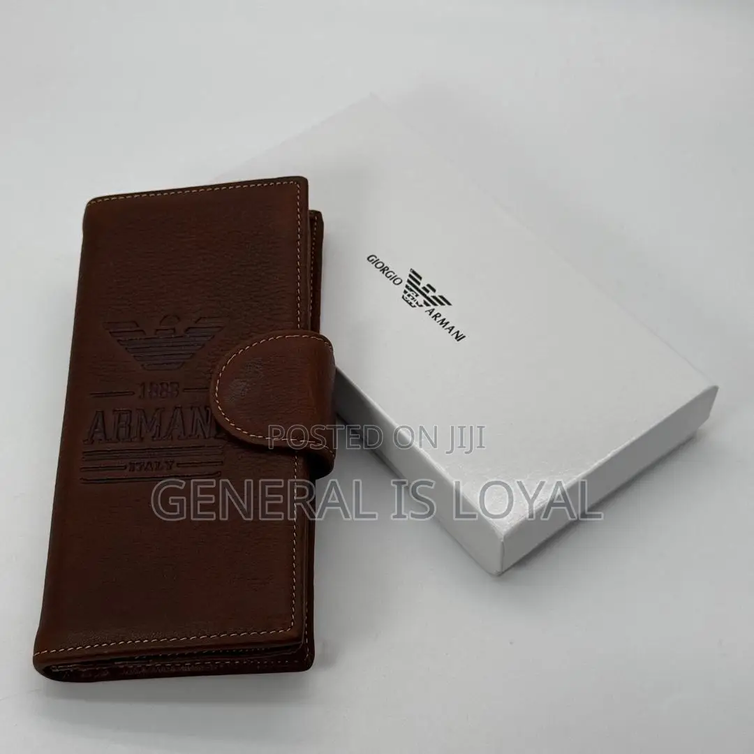 Leather Long Wallet Men