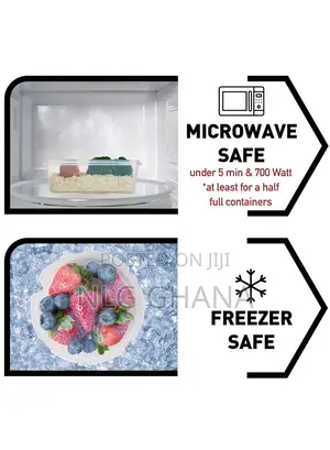 3pcs 0.65l/1.15l/2l Plastic Food Container Set. Ghx6263