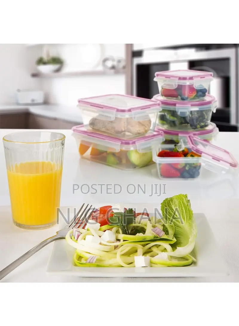 3pcs 0.65l/1.15l/2l Plastic Food Container Set. Ghx6263