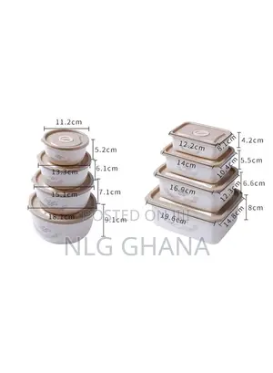 4pcs/Set Rectangular Shape Airtight Food Storage. Tvx7443