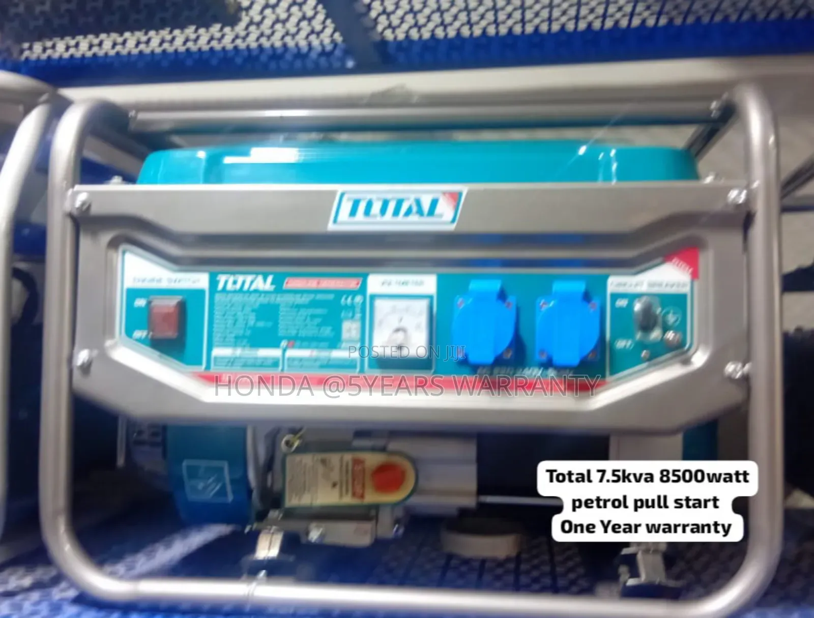 Rugged and Reliable Power Total 7.5kva 8500watt Generator