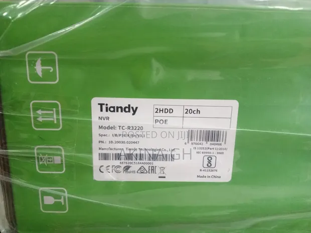 Tiandy 16ch Poe NVR 8mp 2 HDD Support Tc-R3220 2