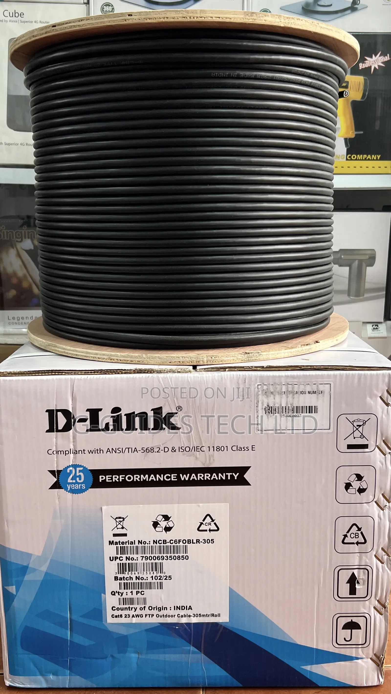 D-link Cat6 Ftp Outdoor Cable 305m