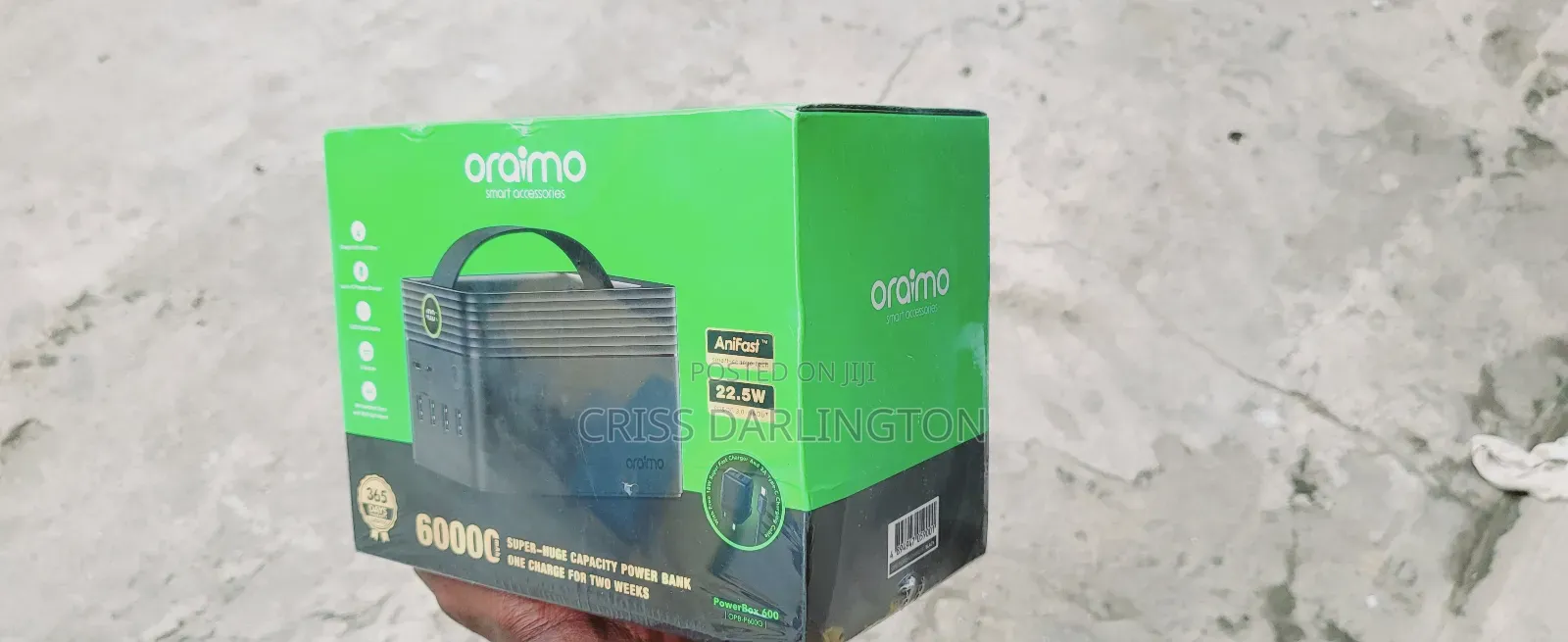 Oraimo Power Box 60,000mah 22.5 W