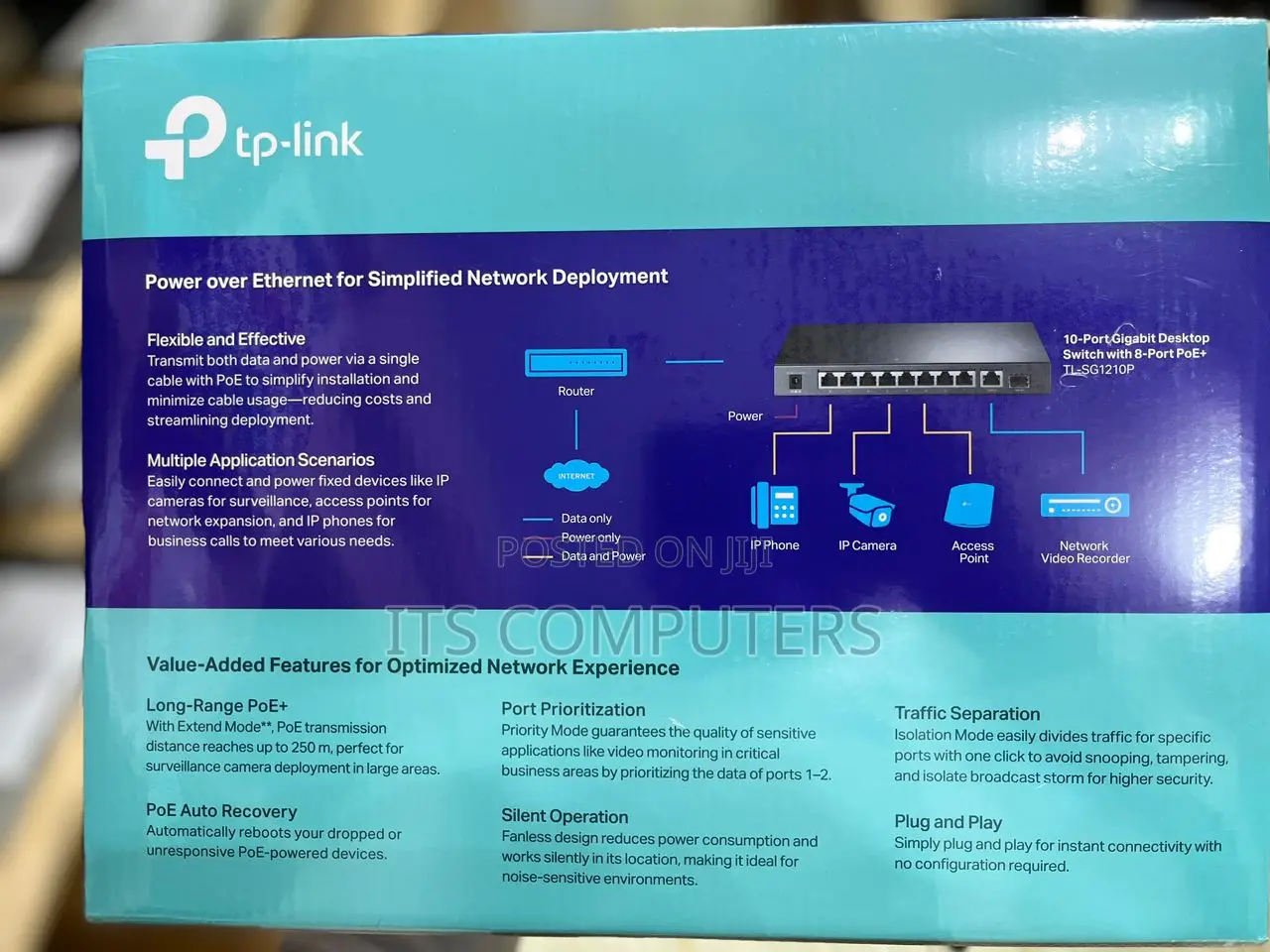 10-Port Gigabit Desktop Poe+ Switch