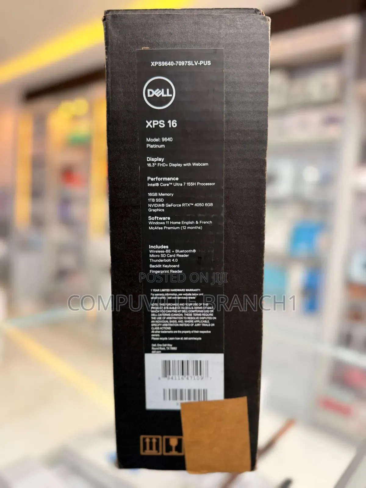 New Laptop Dell XPS 16 9640 16GB Intel Core Ultra 7 SSD 1T