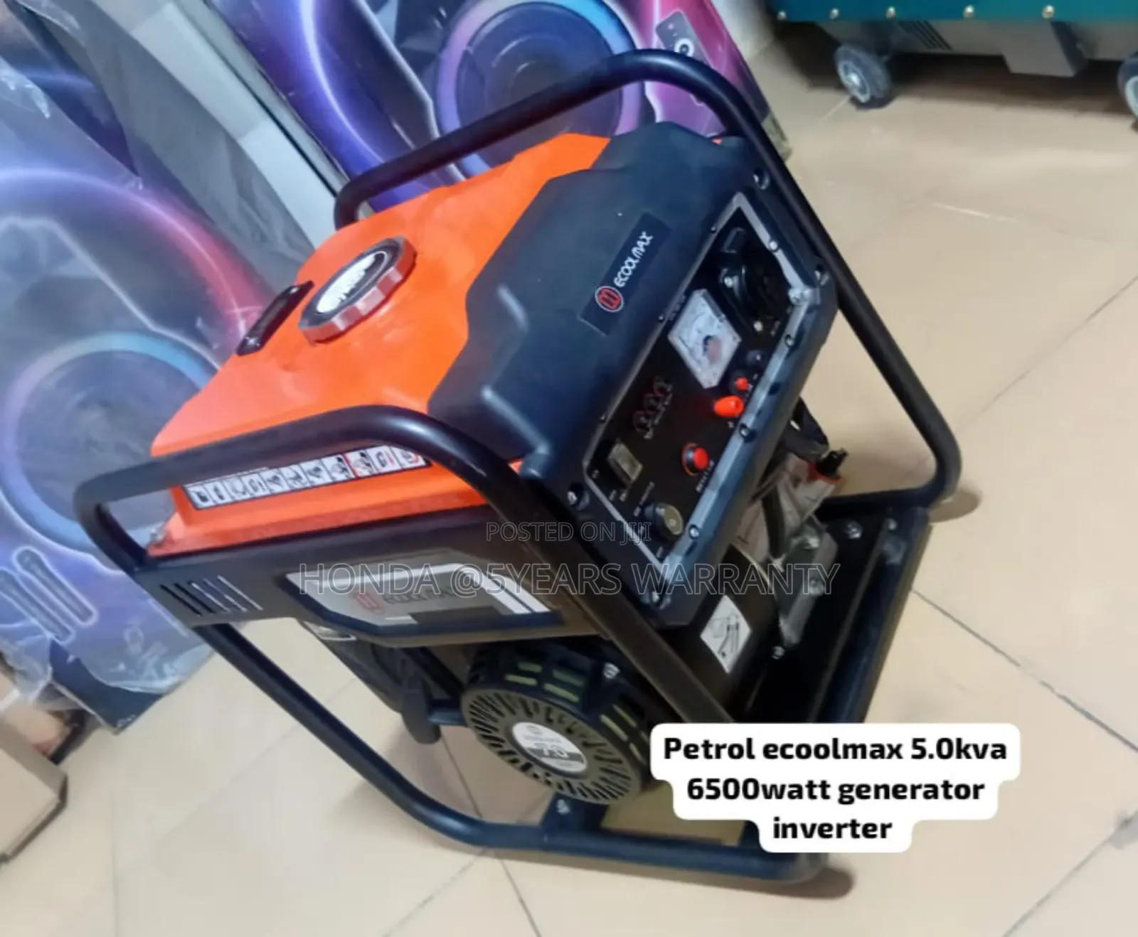 Petrol Inverter 5.0kva 6500watt Ecoolmax Generator 5.0kva