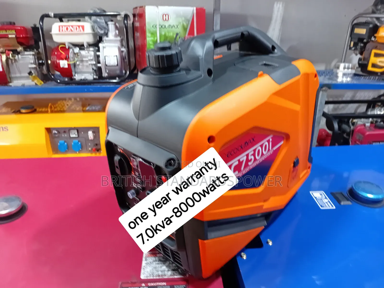 Impact Resistant 7.0kva Petrol Generator
