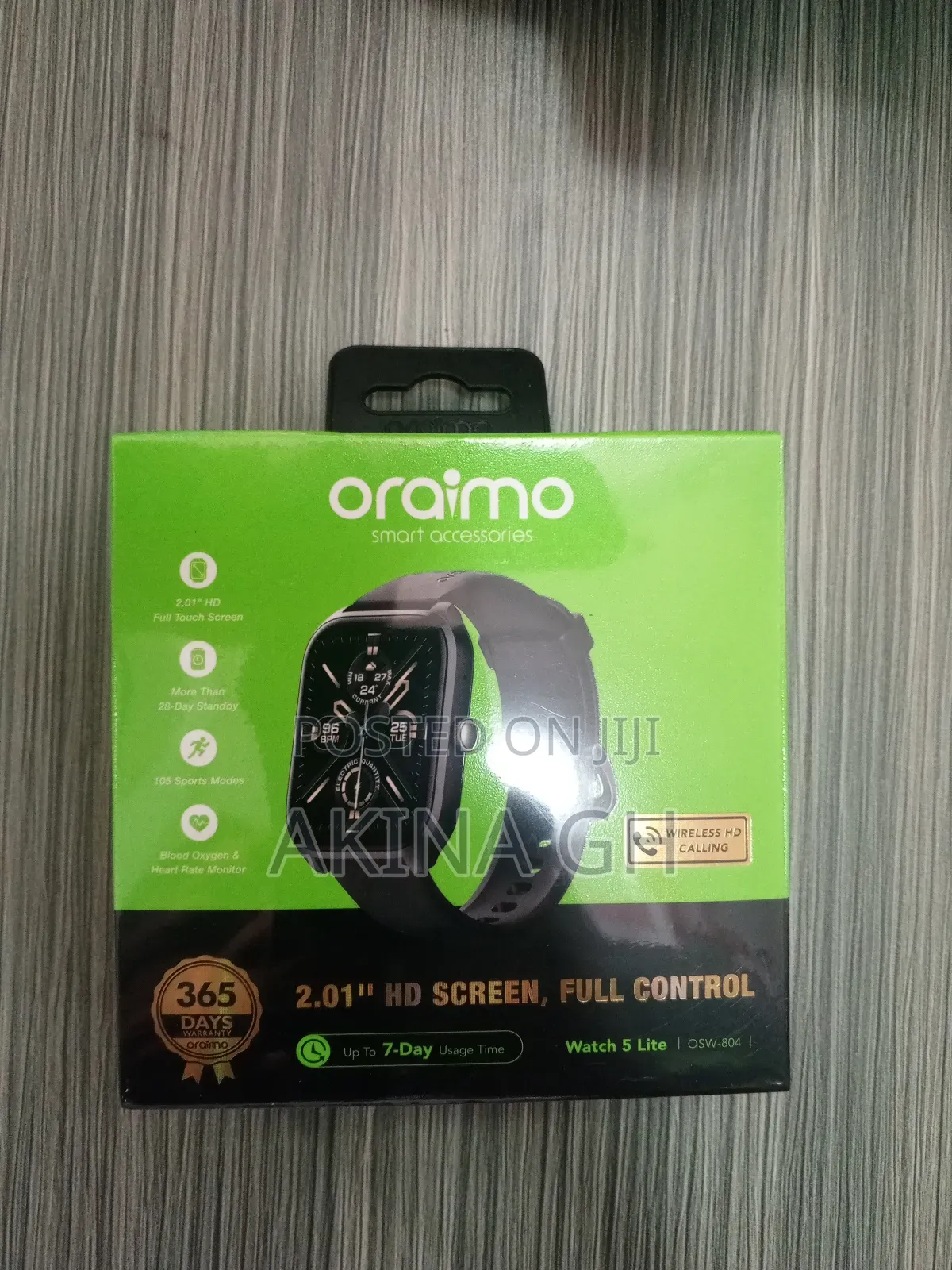 Oraimo Smart Watch 5 Lite 2.01" Screen Osw-804