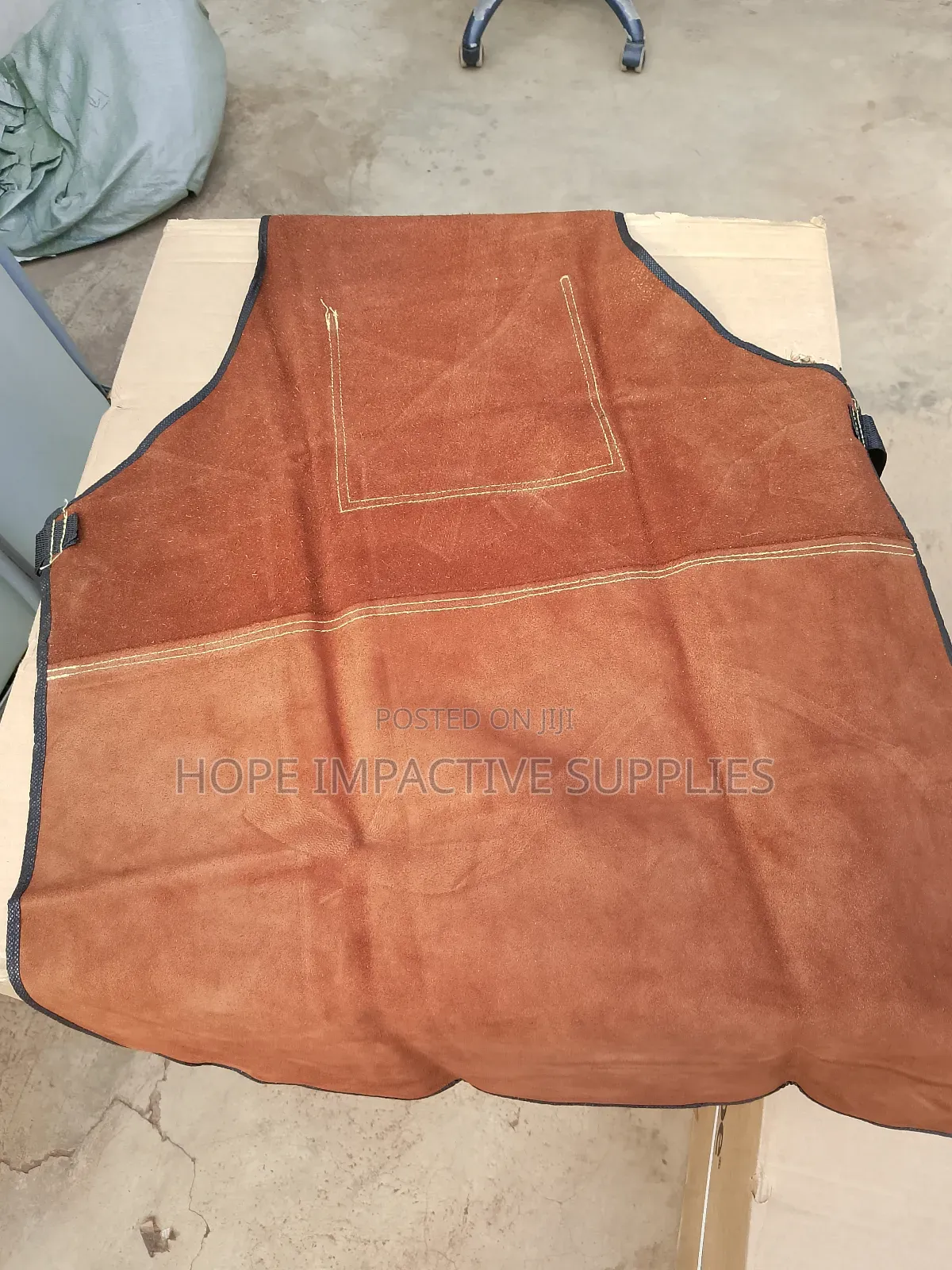 Quality Leather Welding Apron - Brown.