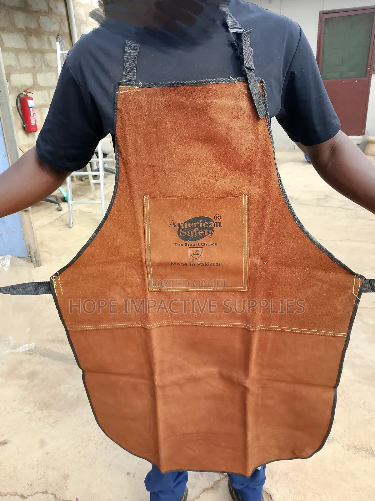 Quality Leather Welding Apron - Brown.