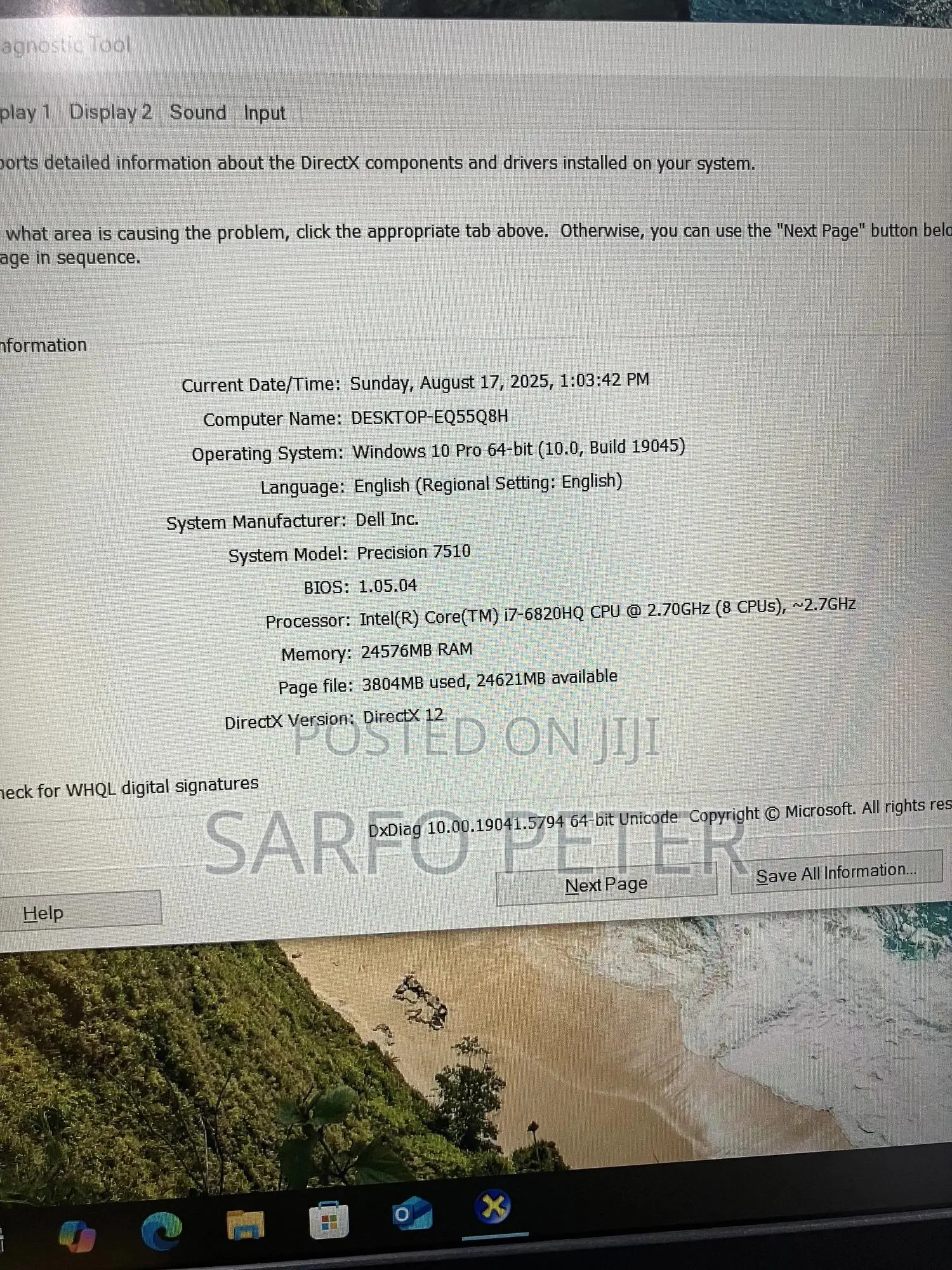 Laptop Dell Precision 7510 24GB Intel Core I7 SSD 512GB